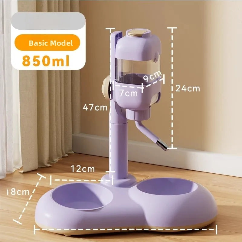 Auatic Hanging Dog Waterer No Wet Mouth Pet Drinking Fountain Cage Feeding Bowl Watering Pot Hipidog Pet Supplies