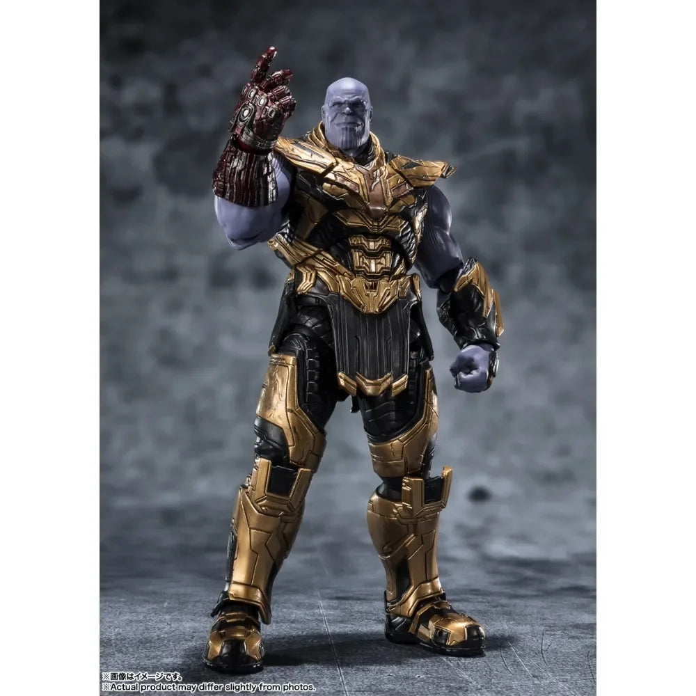 In Stock BANDAI S.H.Figuarts Original Marvel Thanos The Infinity Saga Five Years Later 2023 Edition Anime Action Figure Toy Gift