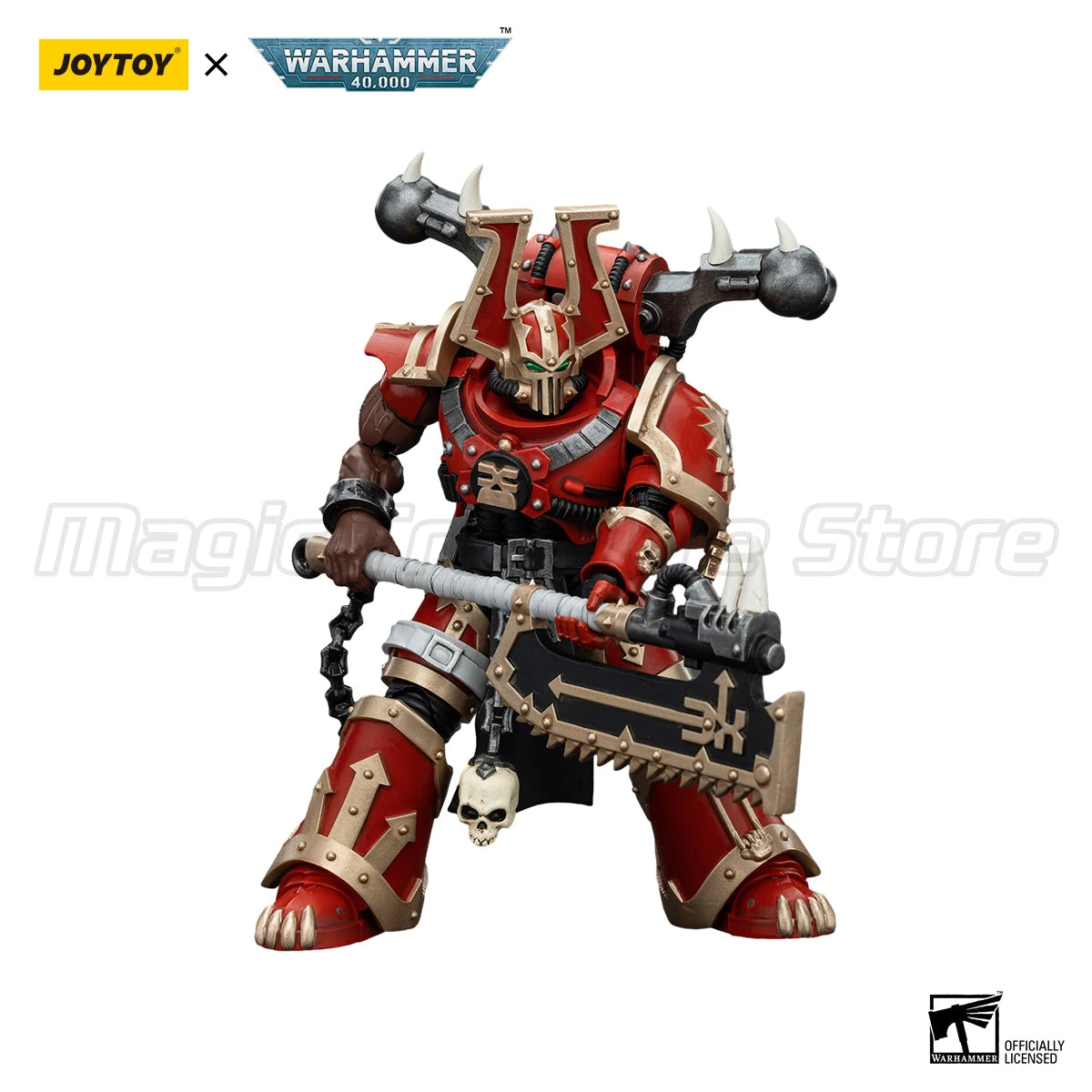 【MT】JOYTOY Warhammer 40K World Eaters Khorne Berzerker 3PCS Anime Toy Model 1/18 Action Figure