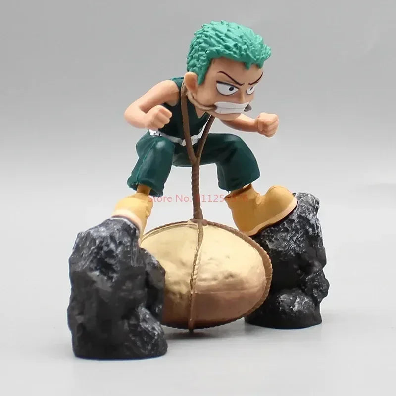 One Piece GK Стояща поза Соло детство Соло 9 см хапещ камък сцена статуя модел настолен орнамент
