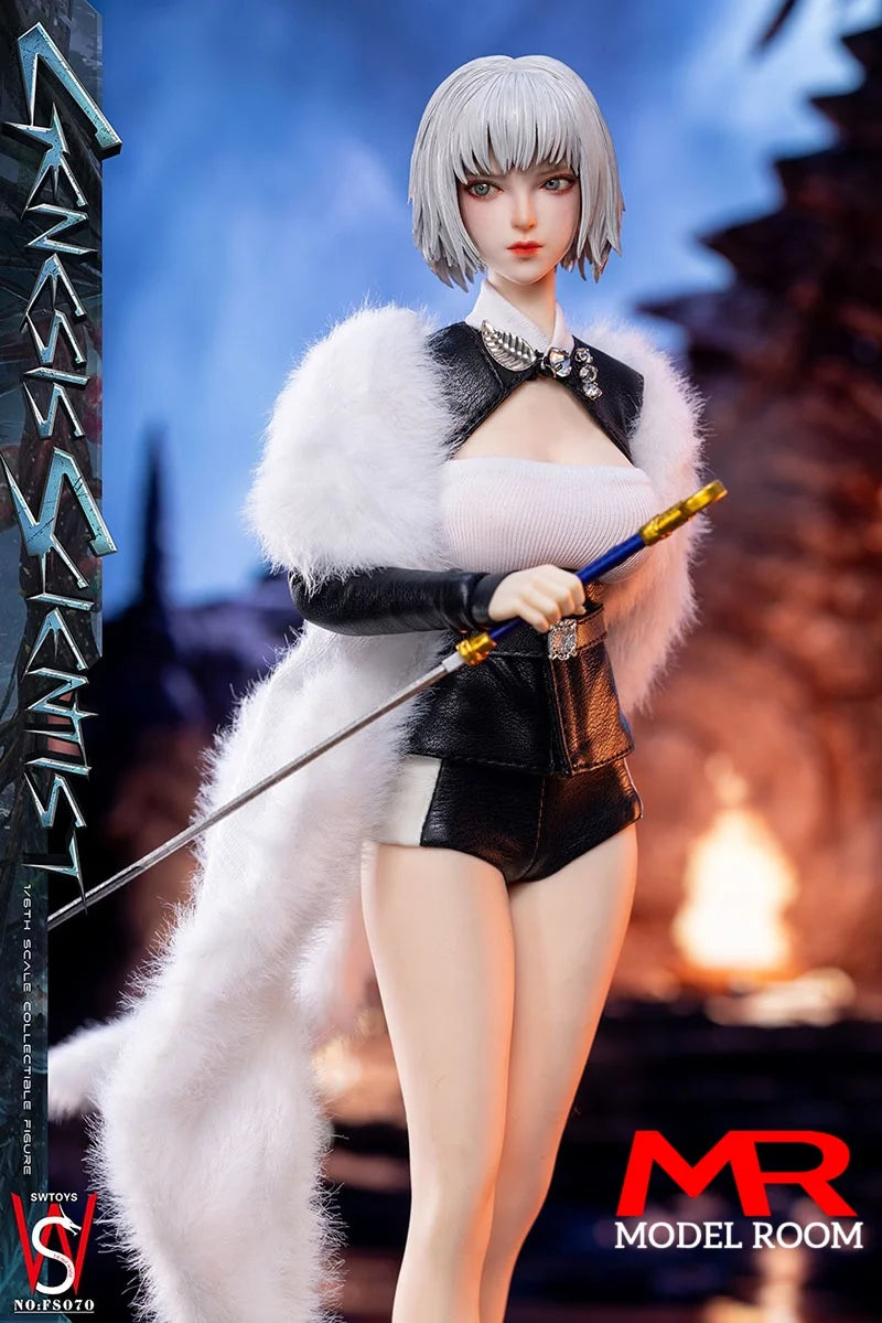 SWtoys FS070 1/6 Genesis Scientist Action Figure with Movable Eyes 12'' Female Soldier Silicone Body Full Set Collectible Model