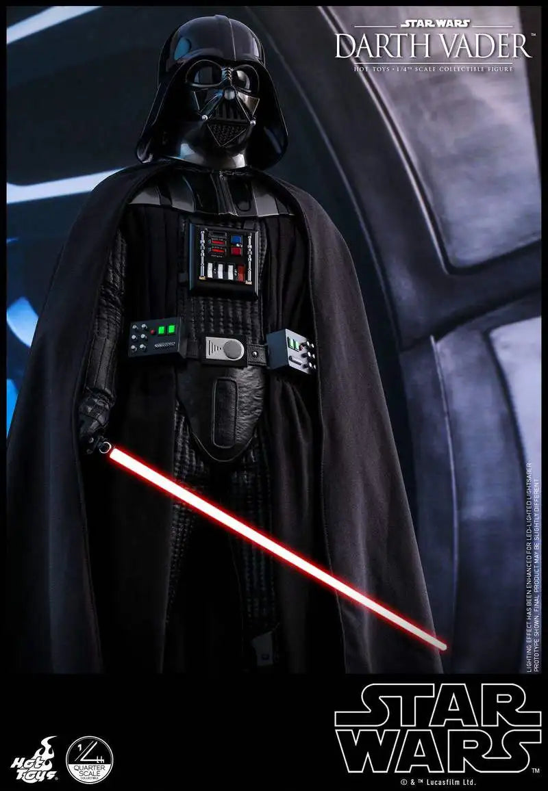 HotToys Star Wars Darth Vader 1/4 Scale Articulated Action Figure Special Edition LED Light up Stand QS013 Collectible Toy