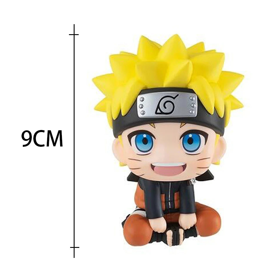 Popular Naruto Anime Figures Kakashi Action Figures Q Version Models Cute Sasuke Itachi Figures Car Decoration Accessories Toys