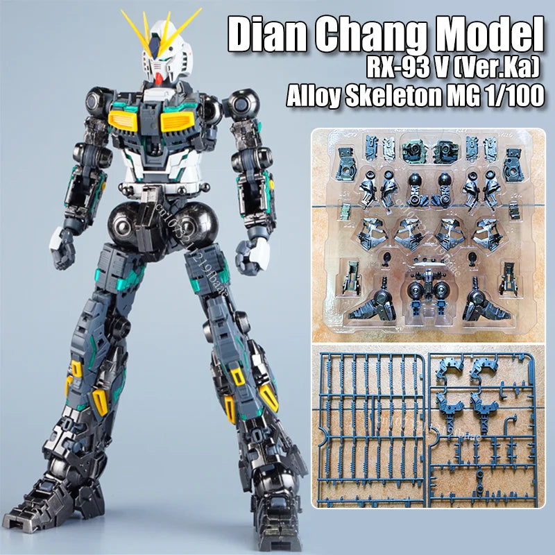 Dian Chang Modell RX-93 V MG 1/100 (Ver.Ka) Legierung Skelett Nu (KA Ver.) Zubehör Paket Montage Modell Kit Spielzeug Geschenke