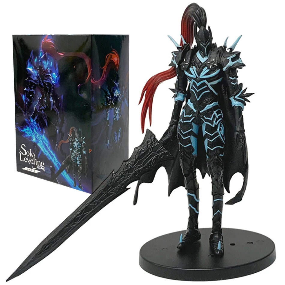 21CM Comic Solo Leveling The Bloodred Knight CommanderYggdrasil Standing Figure Lgris Sung Jinwoo Action Figure Model Toys Gifts