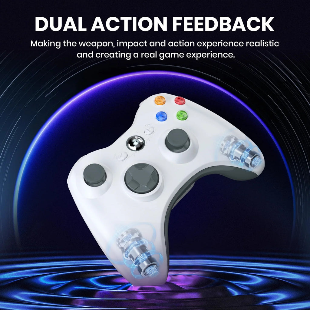 2.4G Wireless Controller for Xbox 360/360 Slim/PC Gamepad Video Game Rocker Dual Vibration Sensing Console Gaming Accessories