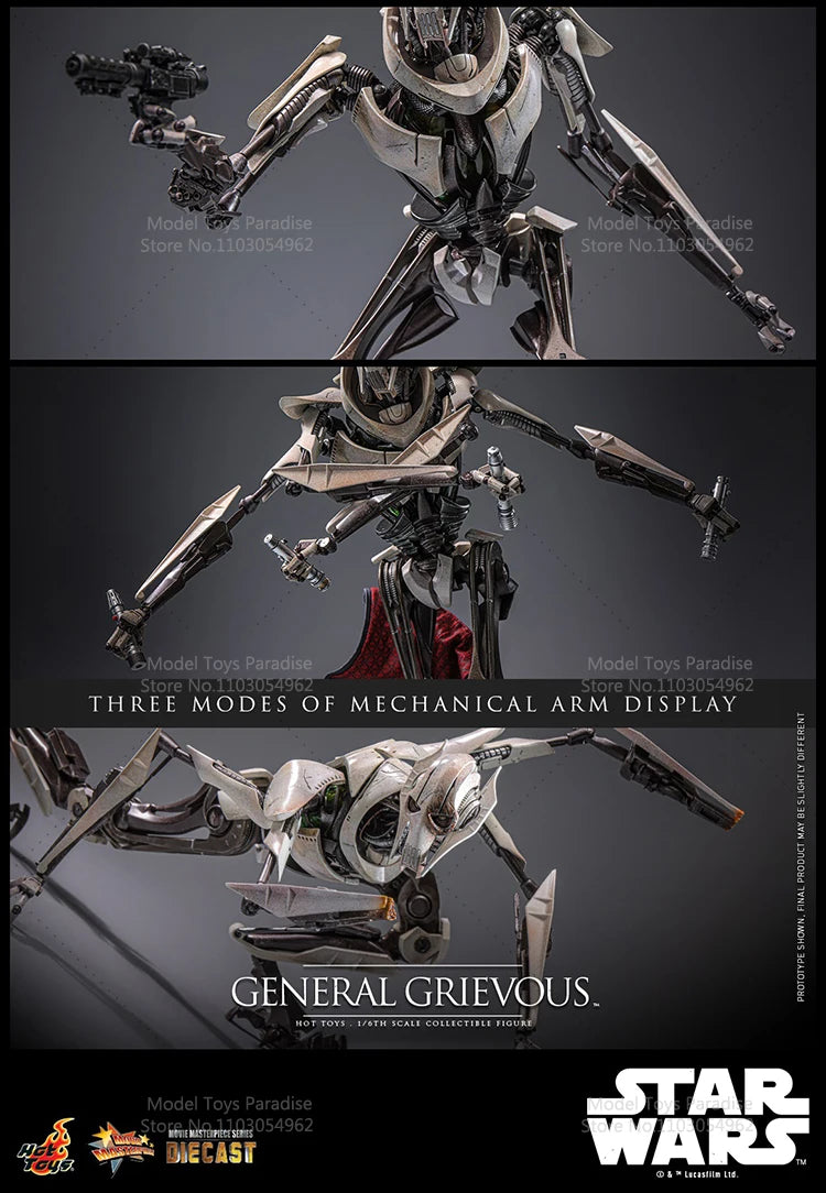 HOTTOYS HT MMS760D67 1/6 Collectible Toys General Grievous Star Wars Series Soldier 12'' Full Set Action Figure Model Gifts