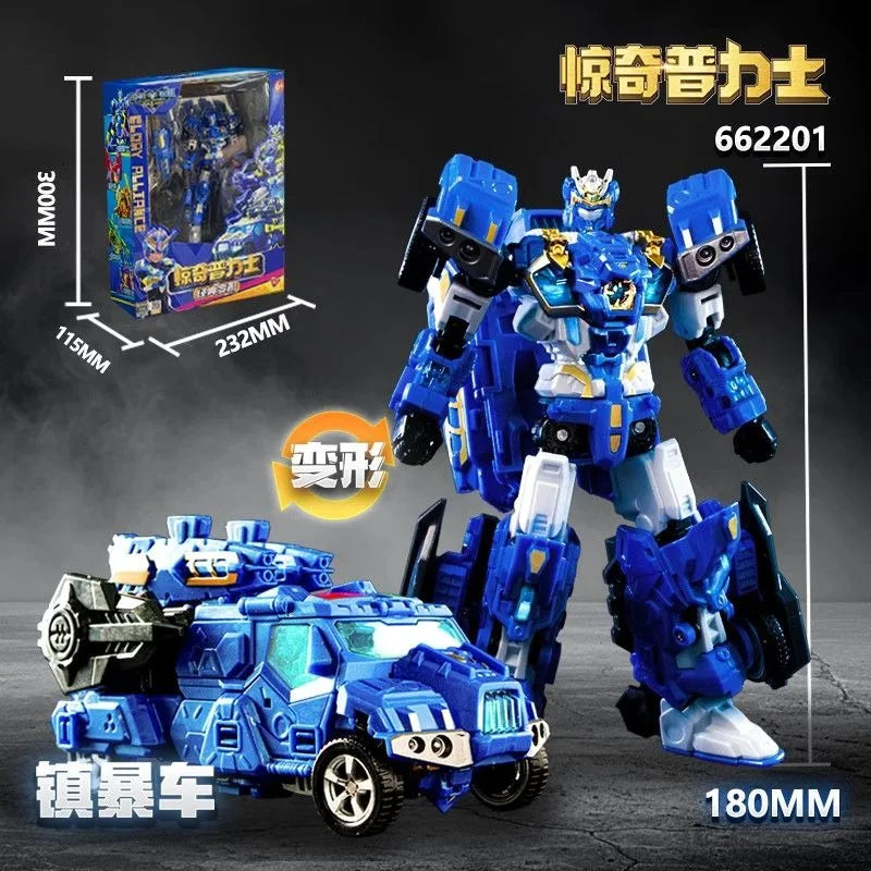 New Glory Alliance 5 Gold Transforming Robot Shapeshifting League Toys The War of Fierce Beasts Combined Deformed Vehicle Figure