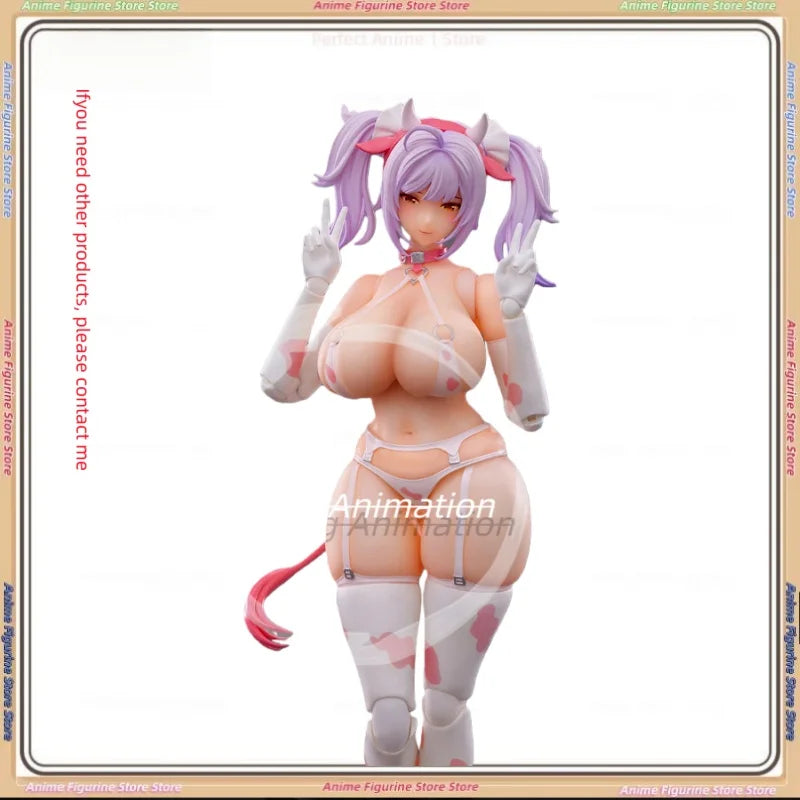In stock BISHOUCRAFT 1/12 Little Bear Kuma Nana Cow Suit Girl Action Figures Q2.2026