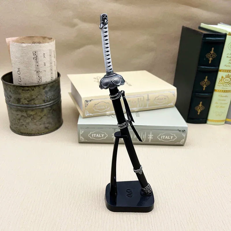 Sekiro: Shadows Die Twice Metall-Katana-Waffenmodell-Replika Mortal Blade Wolf 1:6 Actionfigur-Zubehör Sammlerstück Dekoration