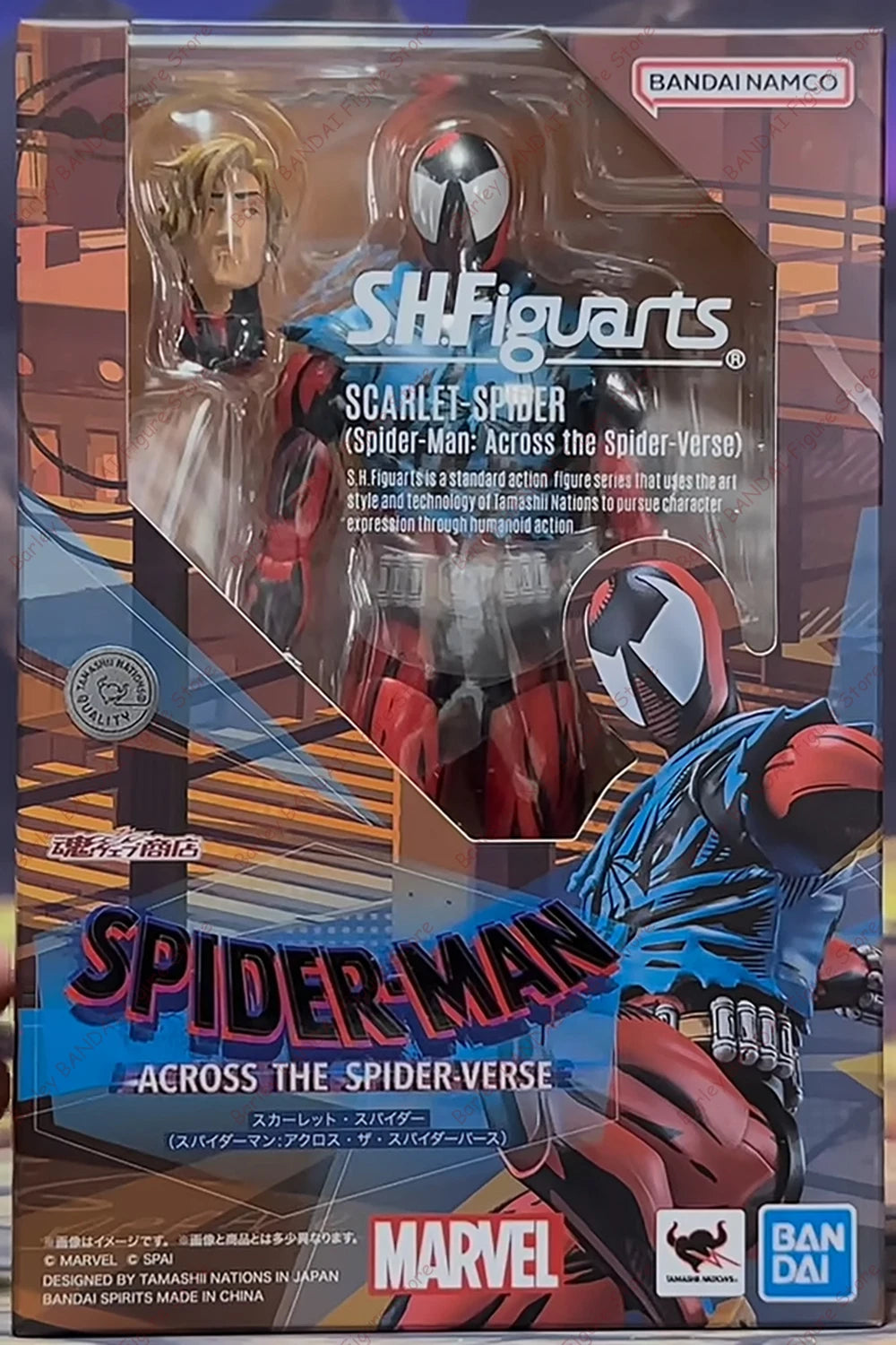 In Stock BANDAI S.H.Figuarts SCARLET SPIDER (Spider Man: Across the Spider Verse) Anime Action Figures Model Toys Gifts For Kids