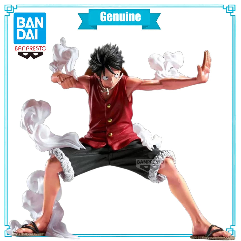 100% Original Bandai Spirits BANPRESTO Maximatic Plus One Piece Monkey D. Luffy I Anime Figure Collection Series Garage Kit