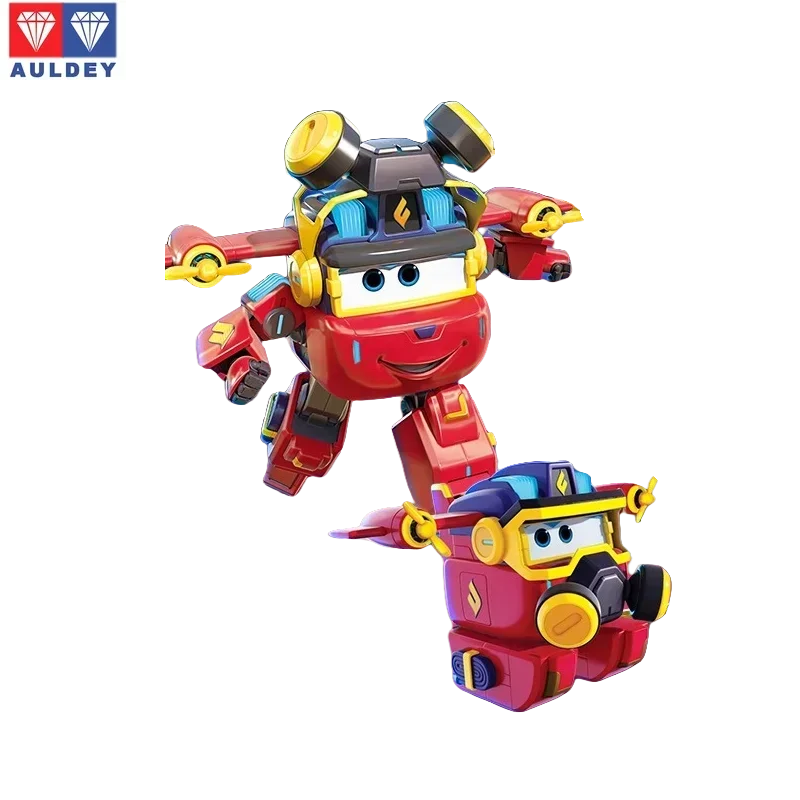Genuine Auldey Super Wings Series, Pointy Dino Giant Transforming FirefighterKids Educational Robot Toy Kids Interactive Toy Set