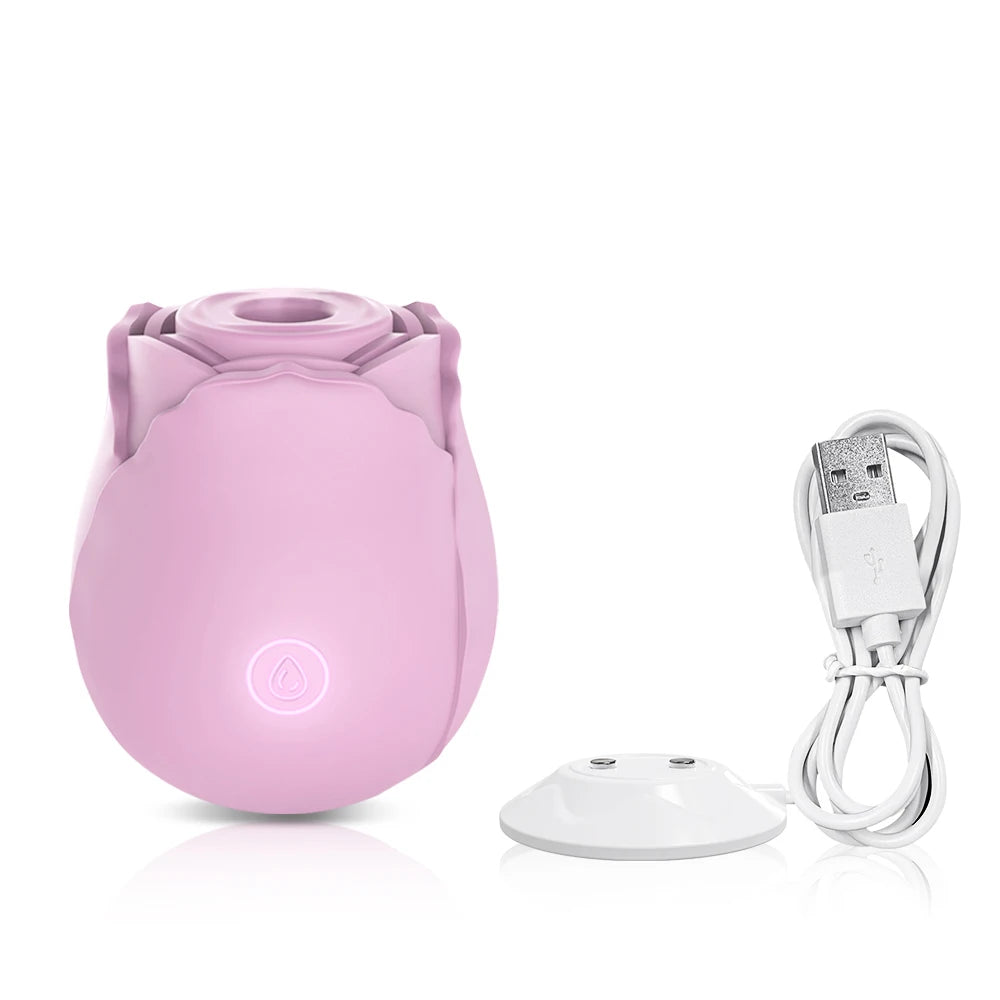 Rose-Sucking Vibrator Nippel Klitoris Stimulator Zunge Lecken Vibration Masturbation Werkzeuge Frauen Sex Spielzeug Für Erwachsene Vibrator 18
