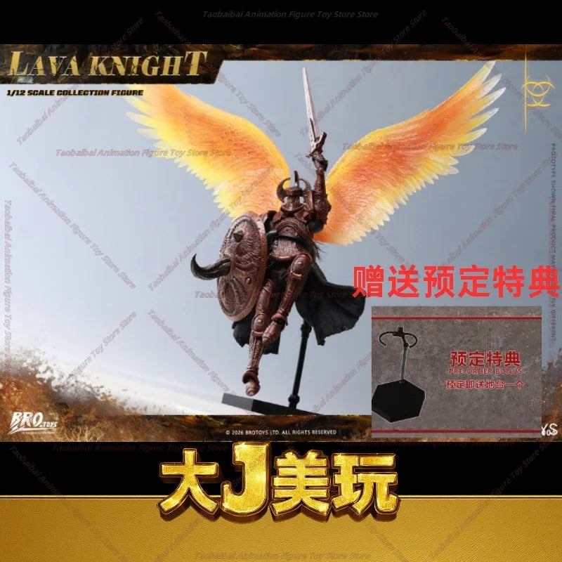 BROTOYS 1/12 Lava Knight Action Figure High Quality Gift Collection