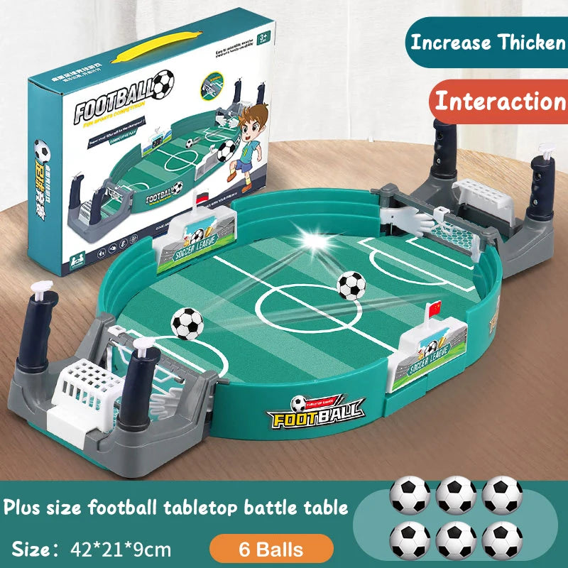 Mini Table Soccer Game Portable Desktop Football Board Game Soccer Tables Interactive Family Kids Sports Toy for Friends Party