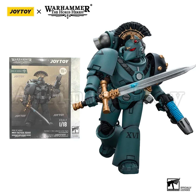 JOYTOY 1/18 Action Figure 40K Sons of Horus MKVI Tactical Squad Dreadnought Anime Model Toy