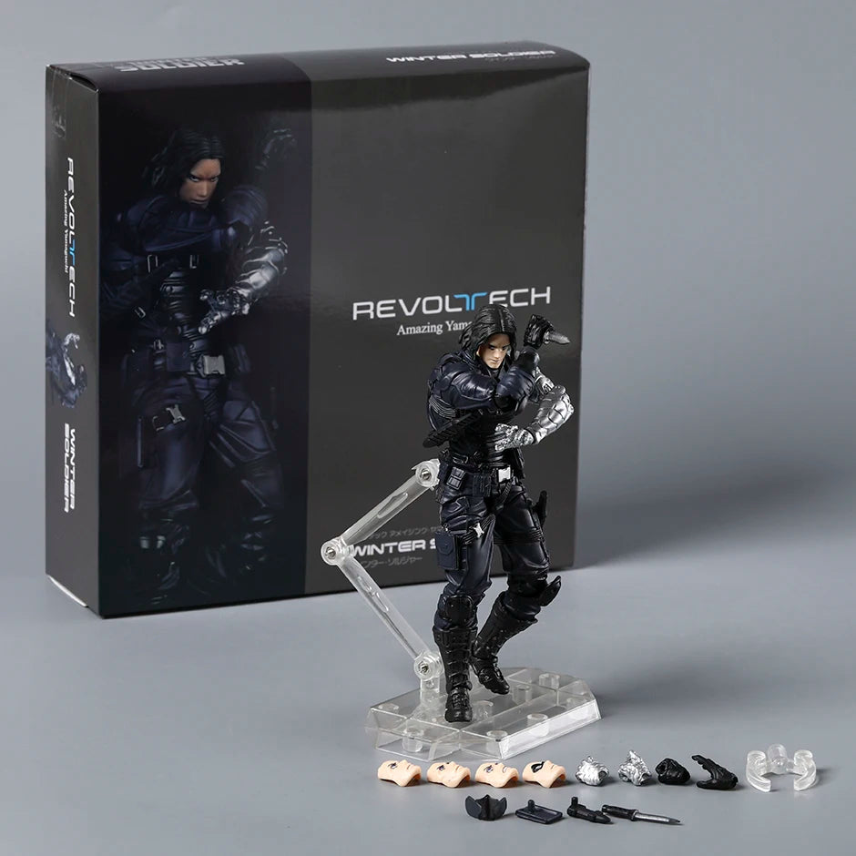 Amazing Yamaguchi Winter Soldier Revoltech Kaiyodo PVC Action Figure Model Toy Colletible Figurine