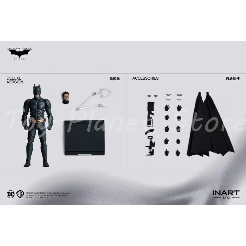 In Stock INART Studio Batman DC The Dark Knight Trilogy 1/12 Bat Man Anime Action Figure Statue Figurine Model Custom Gifts Toys