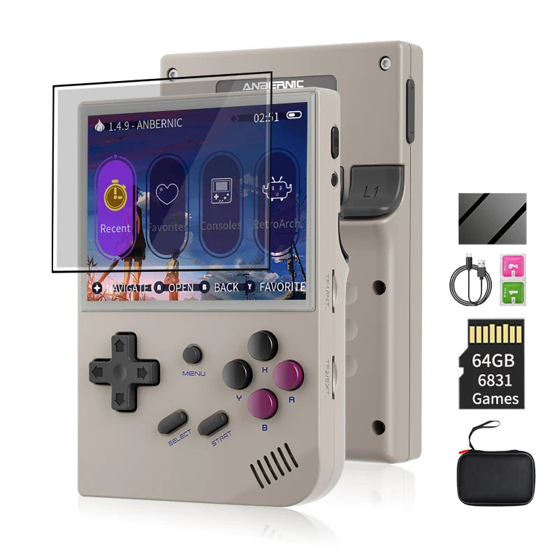 ANBERNIC RG35XX Handheld-Spiel-Player Linux Dual OS Offizielles GarlicOS 2600 mAh 3,5 Zoll IPS HD TV-Ausgang Tragbare Retro-Gaming-Konsole