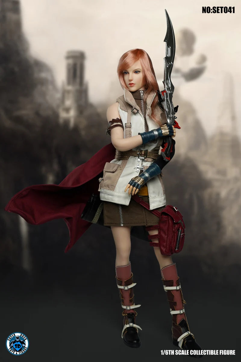 SUPER DUCK SET041 1/6 Fantasy Warrior Head Carving Clothing Set Model Fit 12'' TBL S10D Pale Big Breast Action Figure
