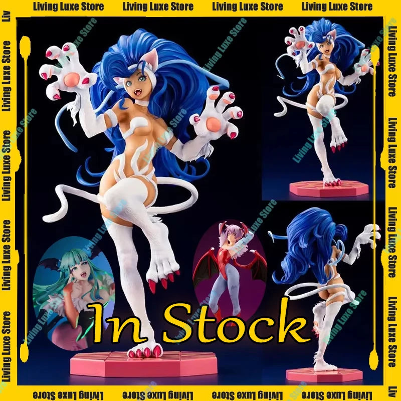 In Stock Darkstalkers Morrigan Aensland Lilith Felicia Anime Action Figure Kid Toys Model Toy Birthday Christmas Gift Custom