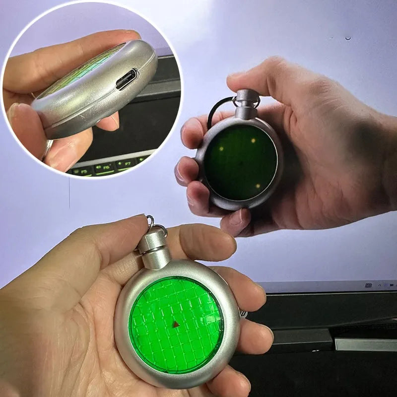 Dragon Ball Press Glow Sound Keychains Creative Bagpack Car Pendant Collect Figures Key Ring Ornament Kids Toy Key Chain Gifts