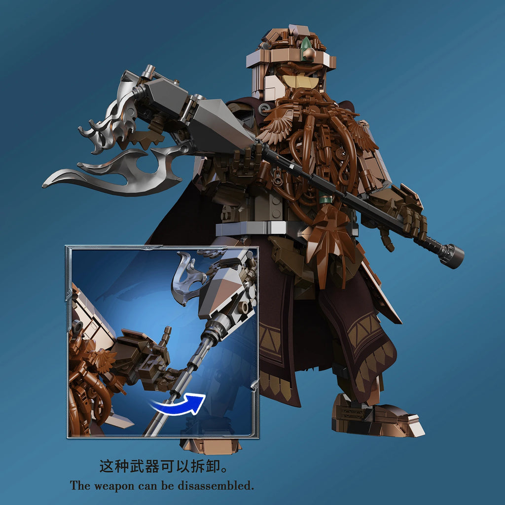 1033PCS Ring Protector Dwarf Warrior Building Blocks Middle-earth Mythology Figure Model Tribal Dwarves Kids Toys Birthday Gifts