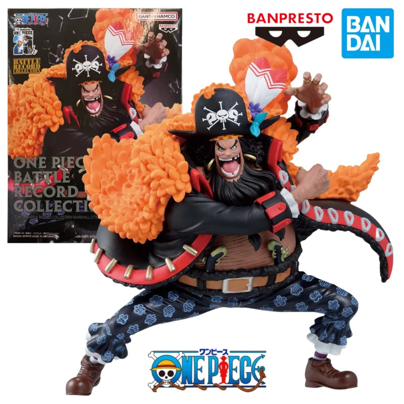 В наличност Оригинални фигурки BANDAI BANPRESTO BATTLE RECORD COLLECTION One Piece Marshall D Teach Blackbeard от аниме, модели, колекция
