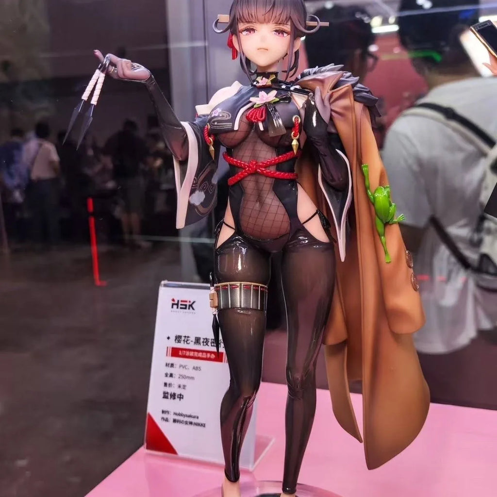 Goddess Of Victory NIKKE 30cm Sexy Movable PVC Figure Anime Statue Black Stockings Bikini Set Action Movable Favorite Model Toy
