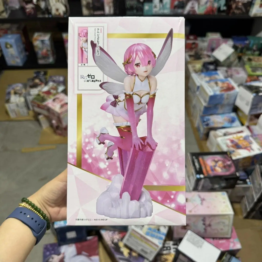 Original elCOCO Emilia Ram Rem Jewel Prinzessin Re 1/7 Anime Figur Modell Spielzeug