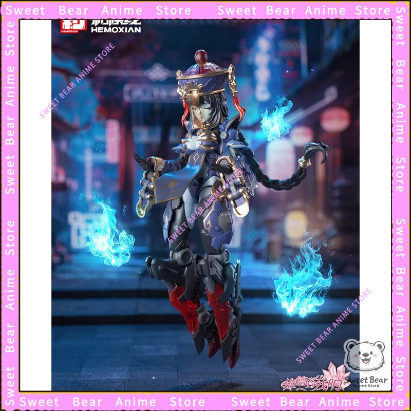 In Stock HEMOXIAN REVERBERATION OF MEDTA Jiulian js009 Zombie Mecha Girl Model Kit Action Figure Anime Model Trendy Toy
