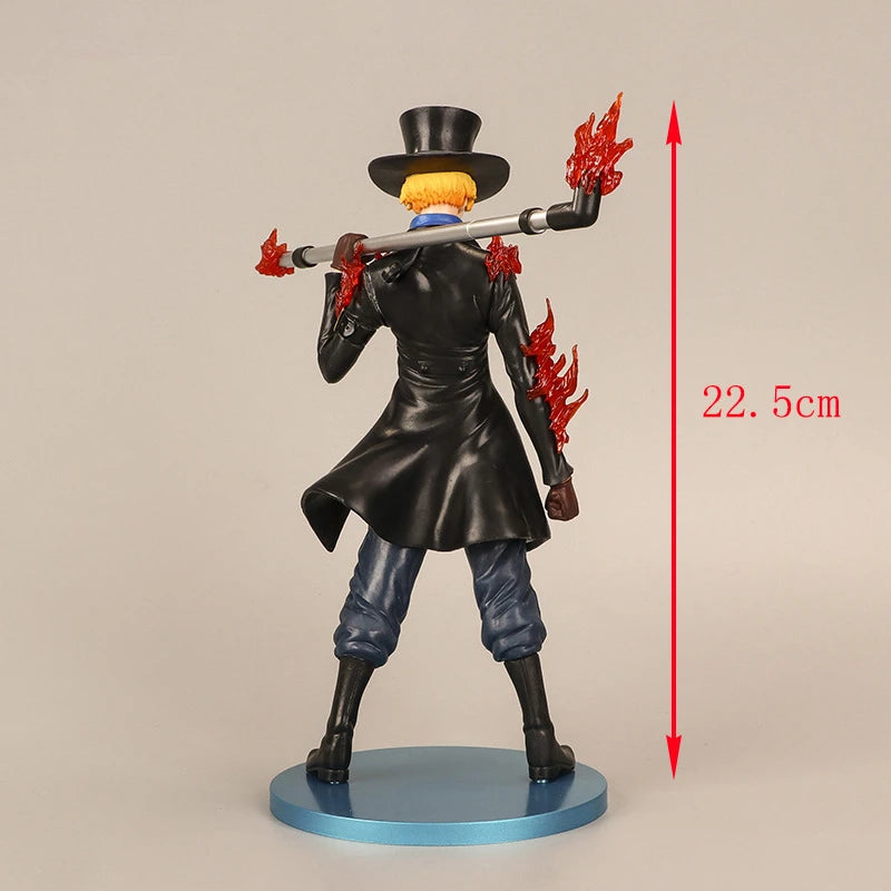 Anime One Piece Mera-mera Fruit Sabo PVC Actionfigur Statue Sammlermodell Kinderspielzeug Puppe 23 cm