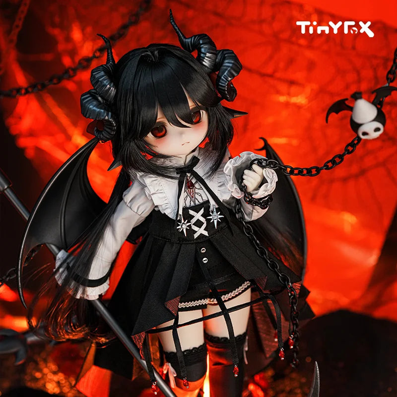 Official Tinyfox Dark God Grafa Mjd 1/6 Scale Articulated Doll Anniversary Style Full Set 2d Collect Model Girl'S Birthday Gift