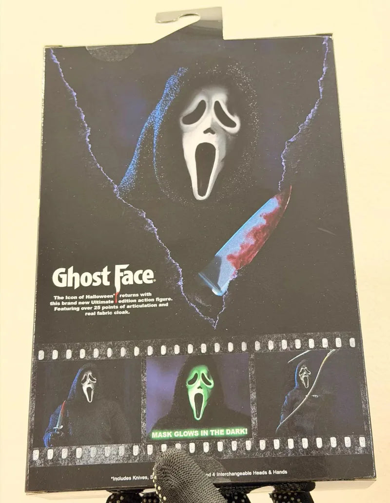 Original Ghost Face Action Figure NECA 41372 Ultimate Figuras 7-Inch Collection Movable Model Ornament Anime Peripheral Gift