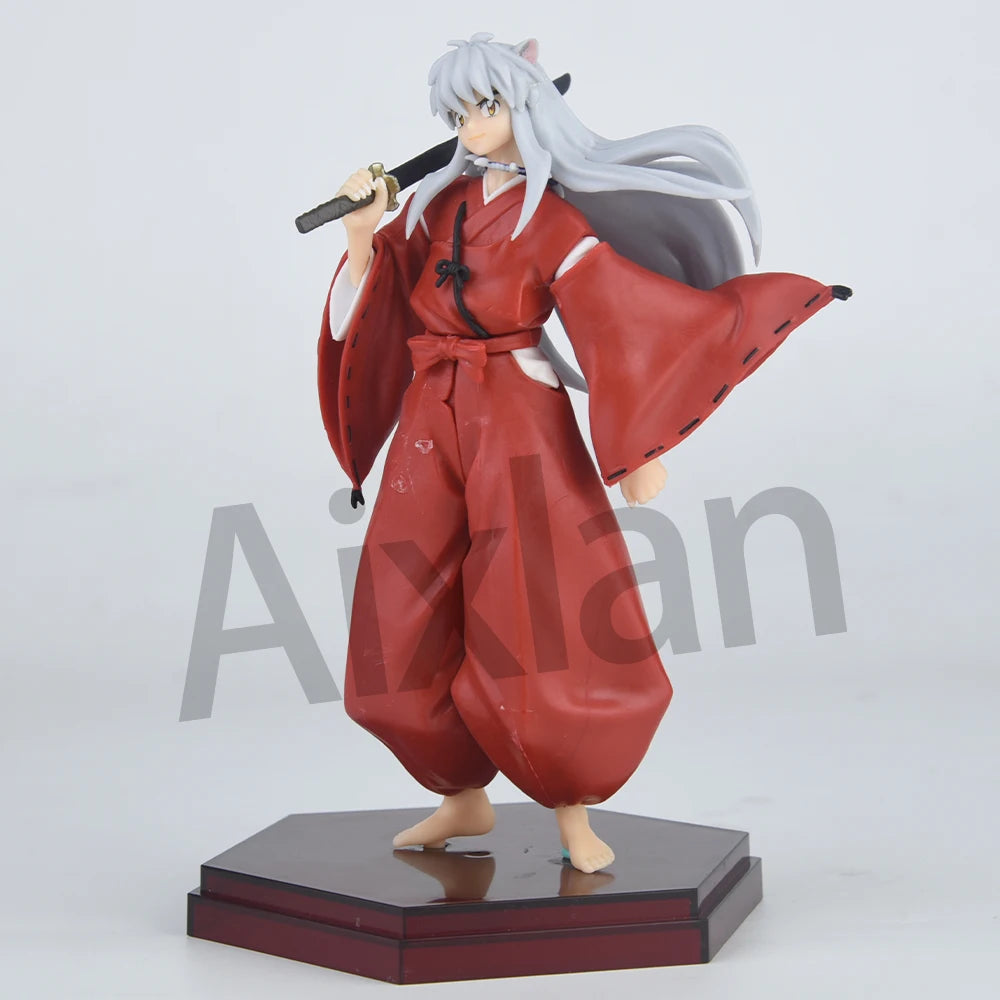 20cm Anime Inuyasha Figure Inuyasha Kikyō Sesshoumaru Higurashi Kagome PVC Action Figure Model Toys Collectible Model Toy Gift