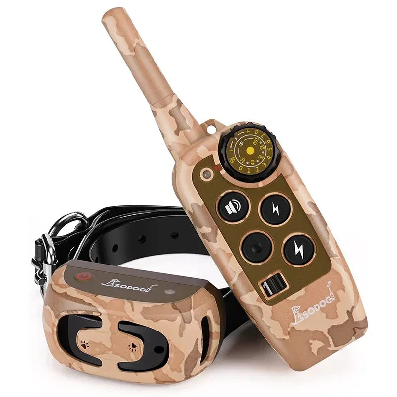 Hundeerziehungshalsband mit Bellstopper, elektronischer Fernbedienung, 600 m wasserdicht, wiederaufladbar, Hundeabwehr- und Trainingshalsband