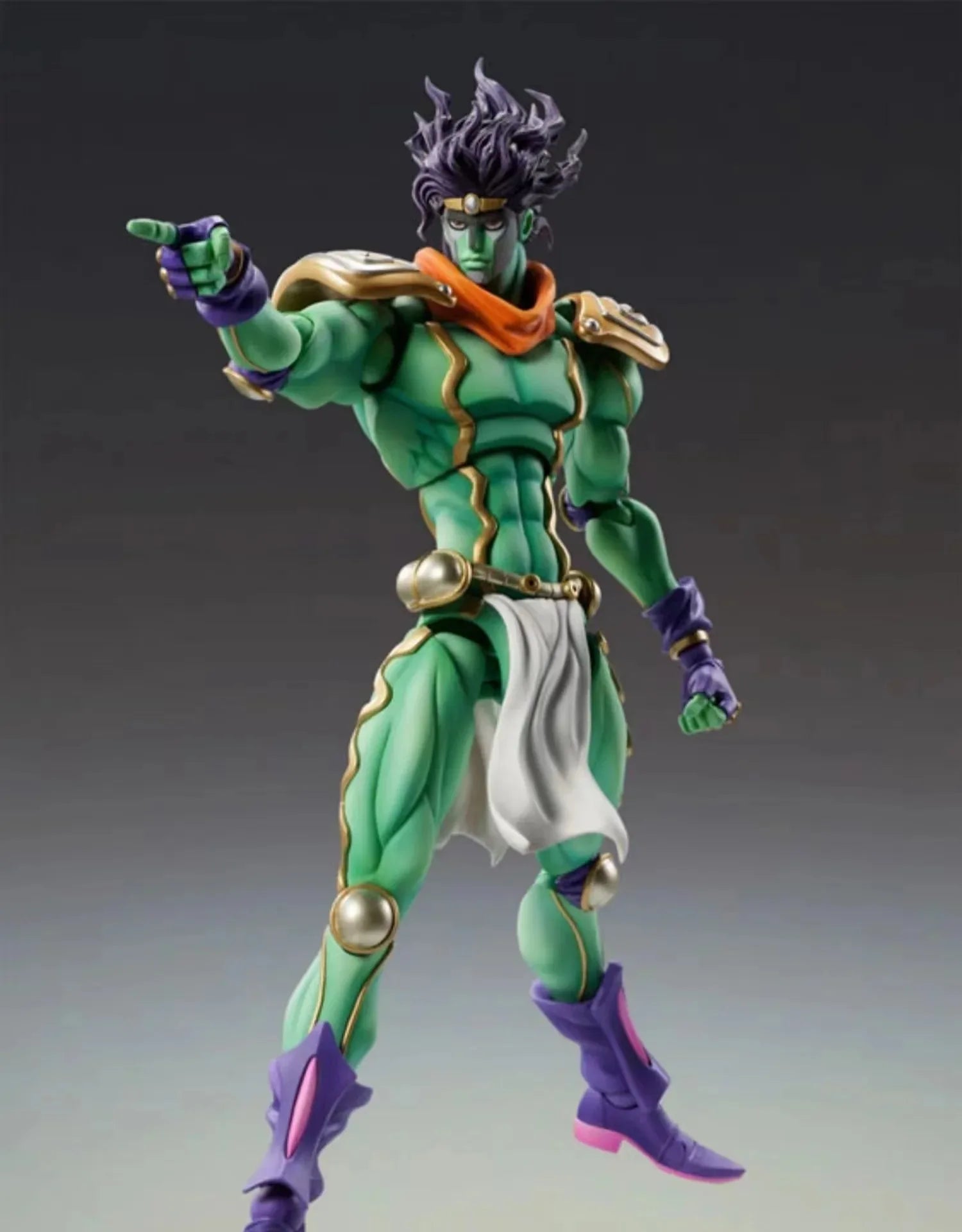 JoJo's Bizarre Adventure - платинена фигурка на Джотаро и Стар - аниме колекционерска статуетка с основа, настолен модел за показване, подарък