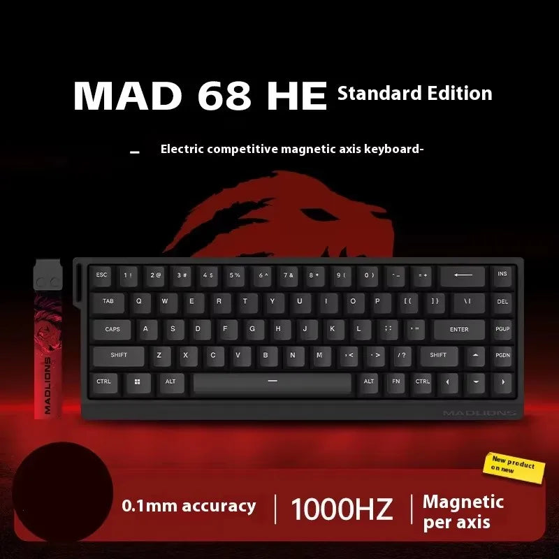 FGG Madlions Mad60 Mad68 He Mechanische Tastatur Magnetschalter 8k Wired Rgb Hot Swap Benutzerdefinierte Tastatur Esport Spiel Geschenk Zubehör