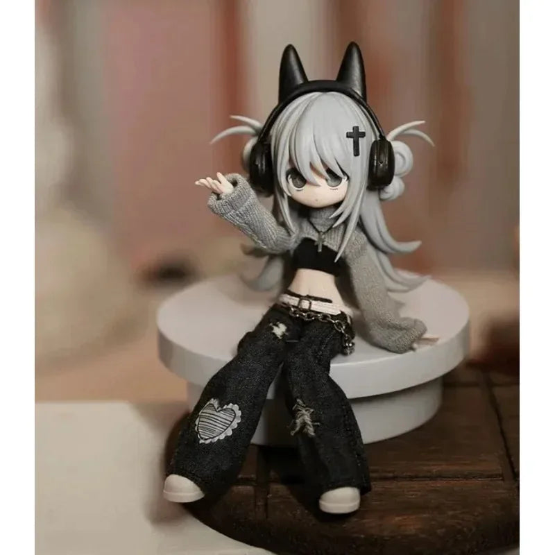 In stock 10000 Escapes Plans Series Ob11 1/12 Bjd 17.5cm Cute Action Figure Toys Kawaii Anime Figures Dolls Toy Gift