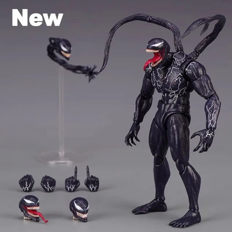 New Comics Venom 2 Shf Animated Character Action Doll Pvc Model Doll Collection Gk Statue Toys Children And Collectibles