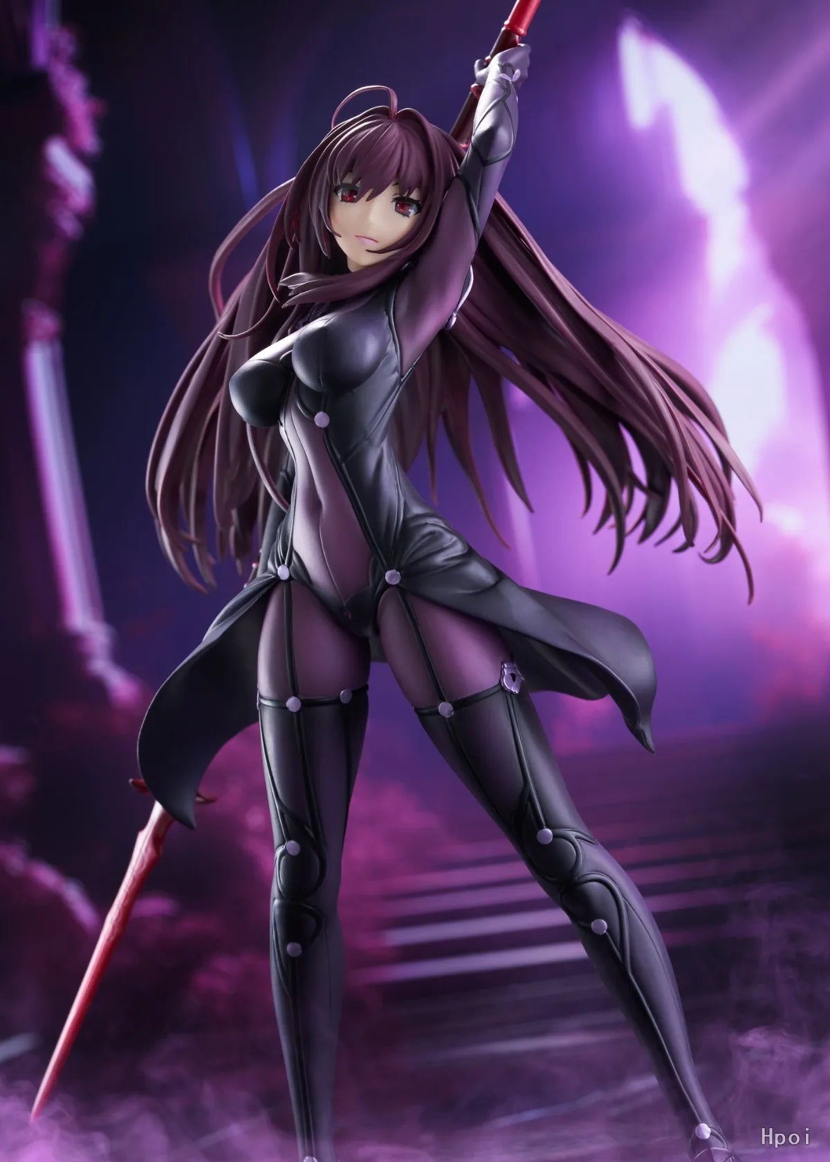 31CM Anime Fate/Grand Order Scathach Figure 1/7 Lancer Stand Model Toy Doll Action Figure PVC