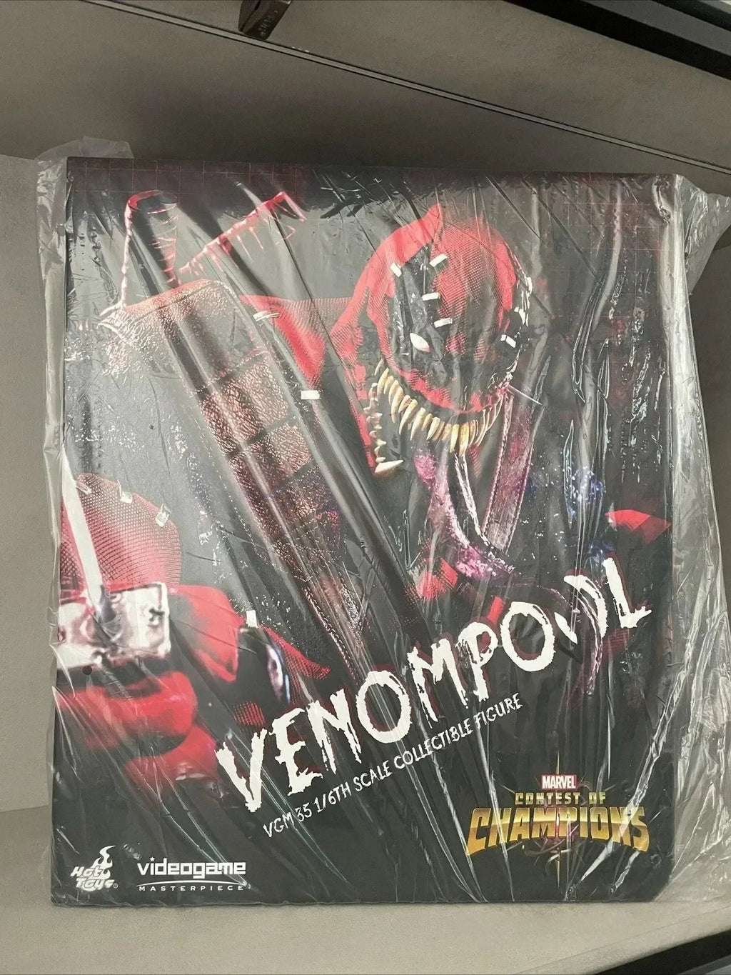 Spot SaleOriginal Marvel Venom Pool Action Figure Toy Movie Character Portrait Model 1:6 36.5cm Collectible Gift in Stockin Stoc