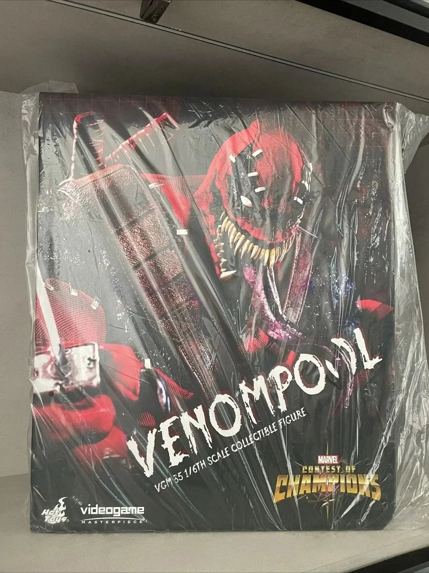 Spot SaleOriginal Marvel Venom Pool Action Figure Toy Movie Character Portrait Model 1:6 36.5cm Collectible Gift in Stockin Stoc