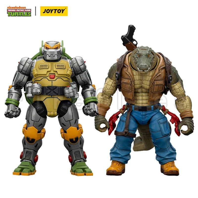 1/18 JOYTOY Action Figure Turtles Leatherhead Metalhead Anime Toy