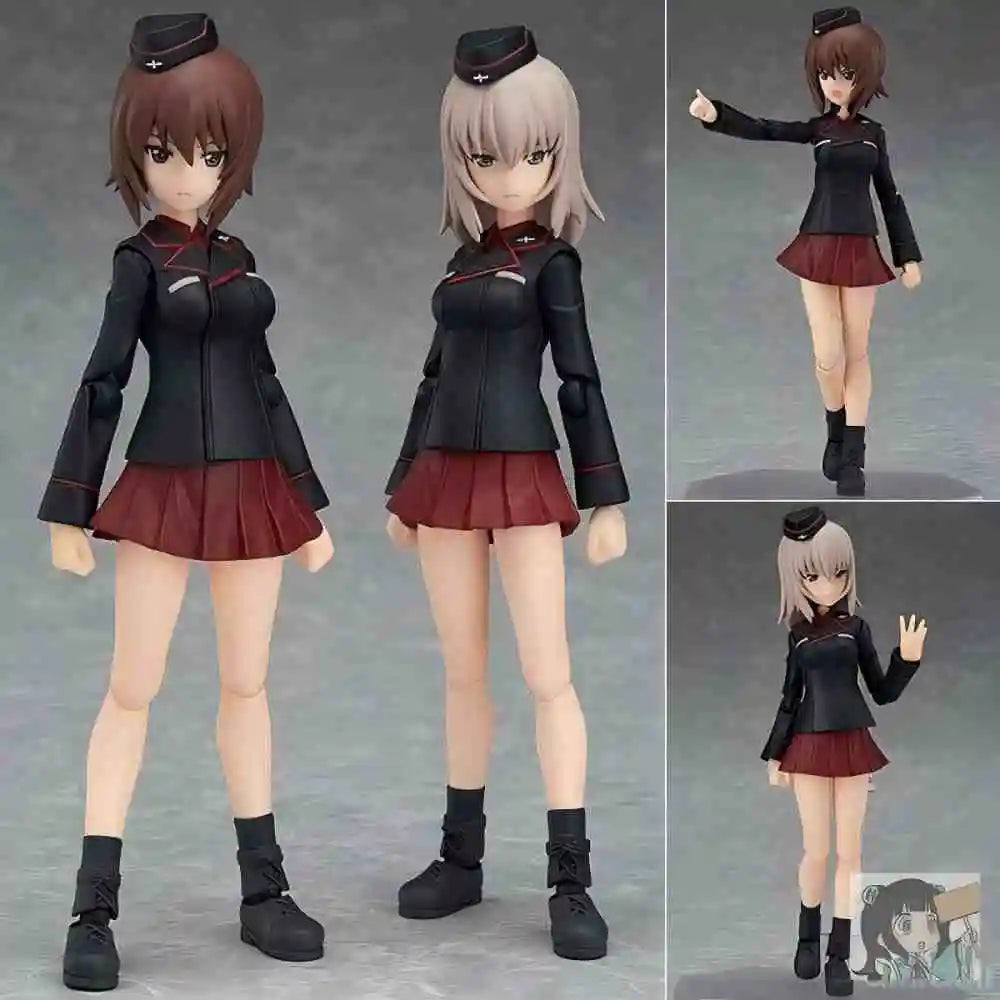 Original Brand New ‌Max Factory Figma 332 Nishizumi Miho & Erika Itsumi Girls und Panzer Action Figure Model