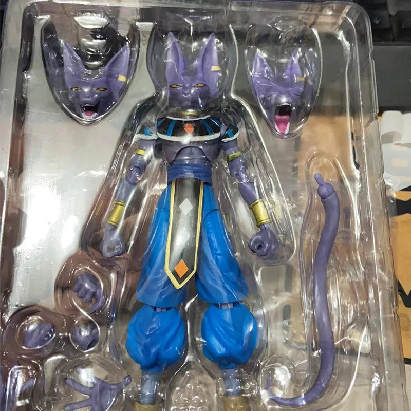 Hot Anime Figure Shf Dragon Ball Z Beerus Super God of Destruction Action Figures PVC Collection Model Toy For Children Gift