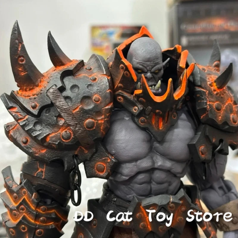 In Stock 1/10 Guardian Of The Horde Mithril Action No.05  Magma Forgemaster 7inch Action Figure Grey Knight Soldier Model Gift