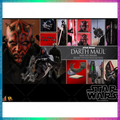 [In Stock] Original HOTTOYS HT 1/6 DX16 DX17 Star Wars Darth Maul Motorcycle Action Figure Toy