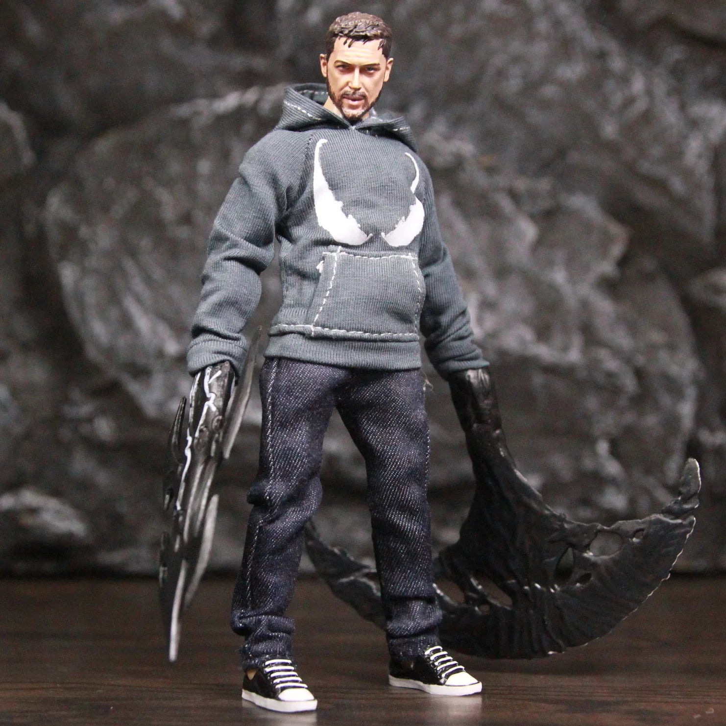 Venom Edward Brock Movie 6" Action Figure Tom Hardy Spider man Carnage Symbiote 1:12 one:12 1/12 Clothing Toys Doll Model